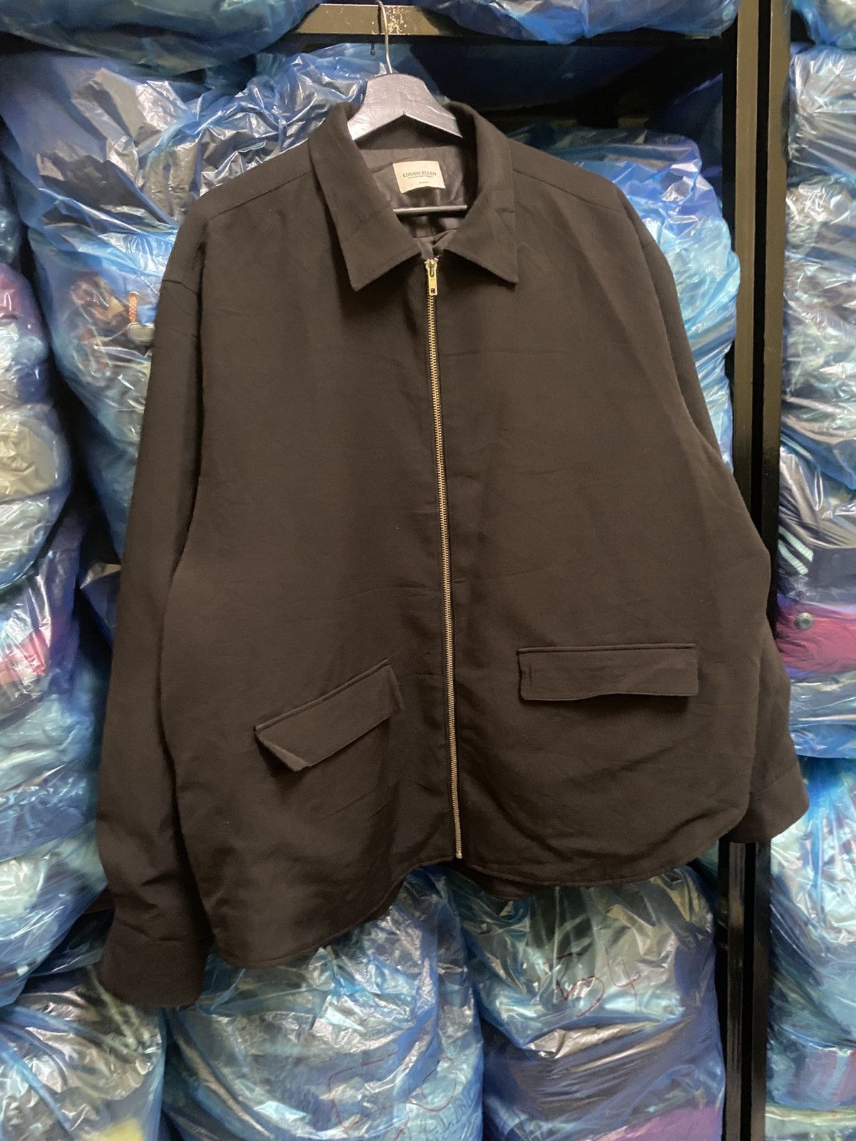 EDEN Power Corp Edden Ellen Japan Minimalist Black Zip Jacket – Size L Size US L / EU 52-54 / 3 - 3 Thumbnail