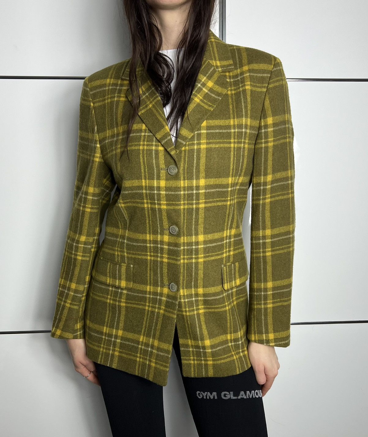 Burberry Beautiful Vintage Checked Burberry Blazer Size S / US 4 / IT 40 - 1 Thumbnail