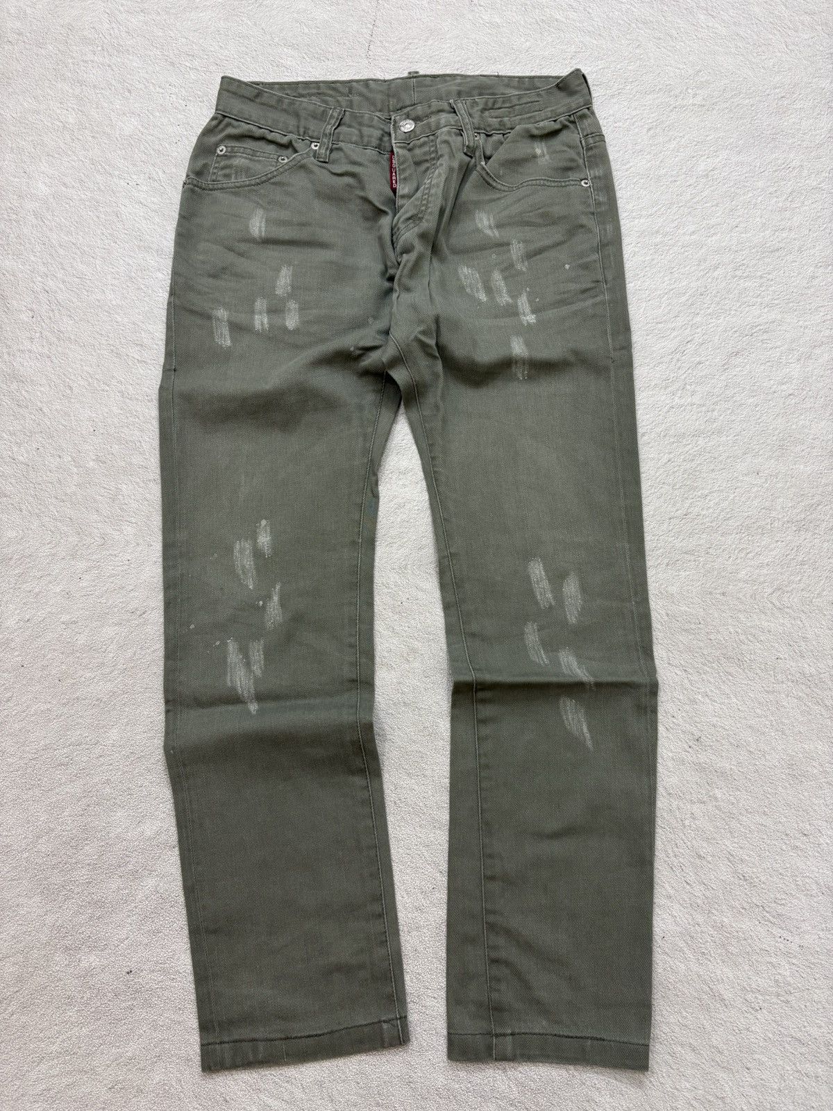 Helmut Lang 2000s Dsquared distressed denim pants y2k style Size US 30 / EU 46 - 1 Thumbnail