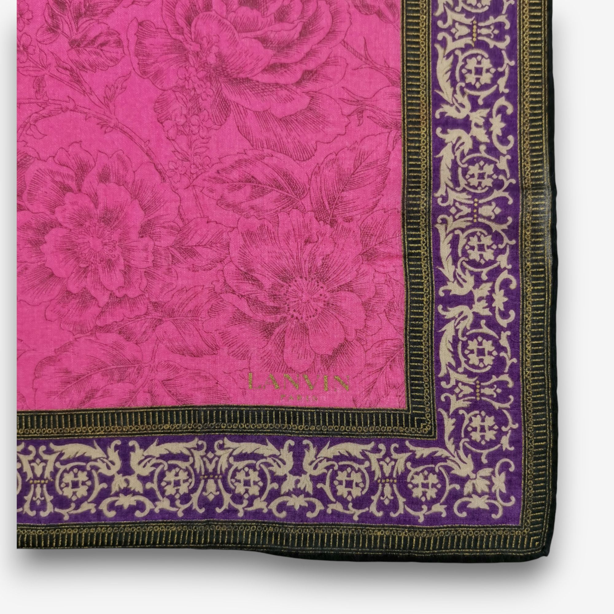 Lanvin Vintage Lanvin Handkerchief Pocket Square Bandana Size ONE SIZE - 3 Thumbnail