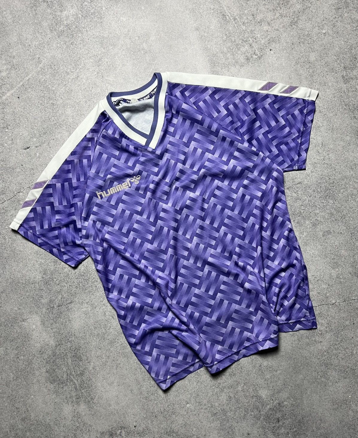 Hummel Vintage 90’s Hummel Football Blockcore Style Soccer Jersey Size US M / EU 48-50 / 2 - 1 Thumbnail