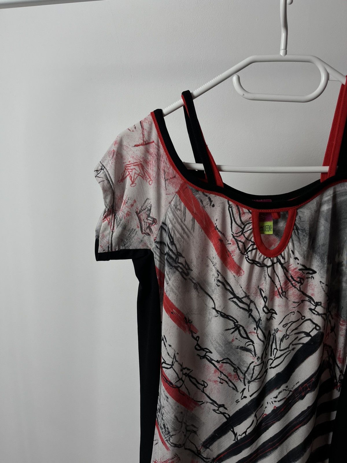 Japanese Brand Save the Queen Graphic Print Midi Dress Made in Italy Size XL / US 12-14 / IT 48-50 - 3 Thumbnail