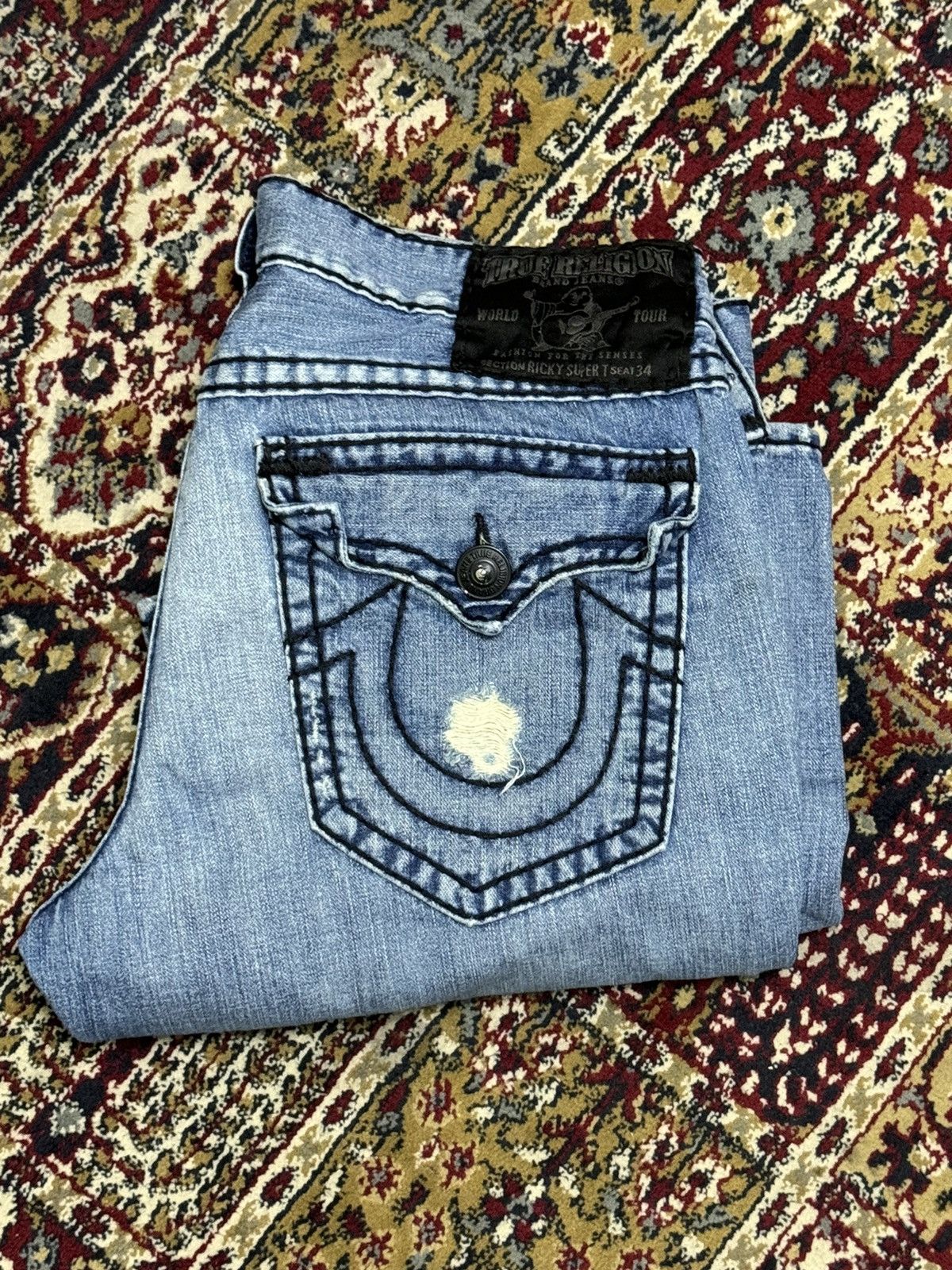 image of True Religion Blue Denim, Men's (Size 38)