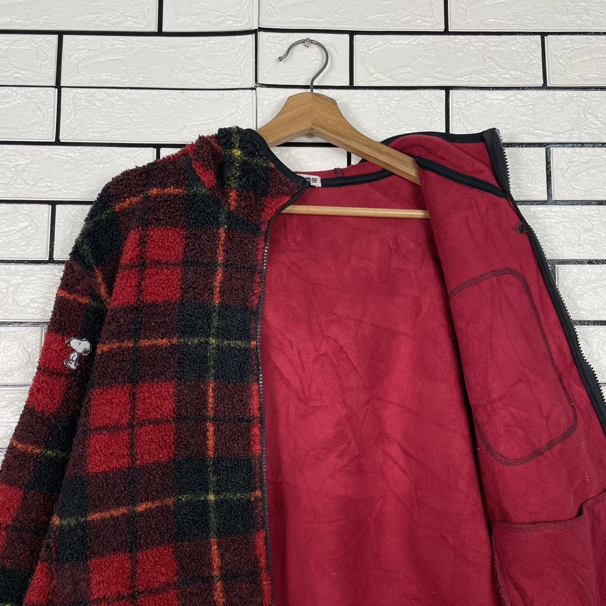 JW Anderson × Uniqlo Uniqlo x JW Anderson Tartan Hooded Deep Pile Jacket Size US XL / EU 56 / 4 - 11 Thumbnail