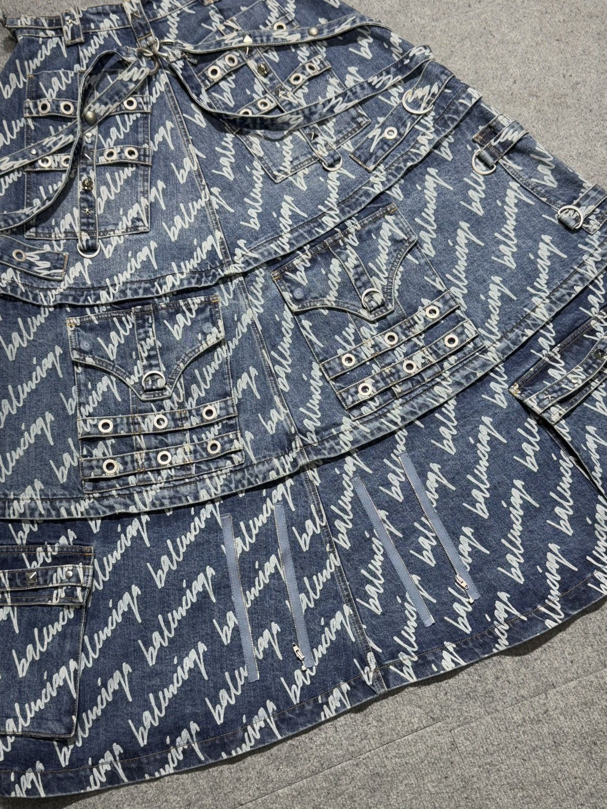 Balenciaga Balenciaga Resort 2022 - Raver all over print - Maxi Skirt Size 32" / US 10 / IT 46 - 16 Thumbnail