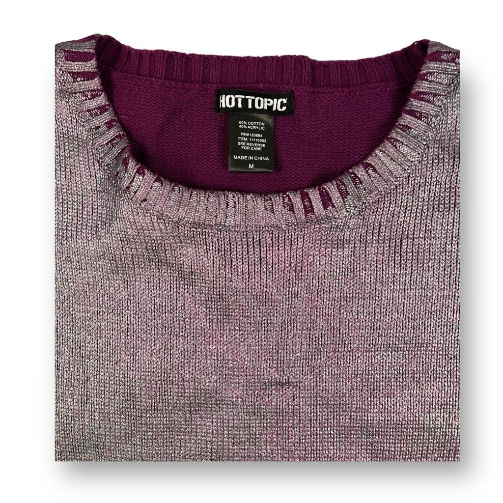 Other Hot Topic Iridescent Metallic Sweater Top Size Medium Size M / US 6-8 / IT 42-44 - 4 Thumbnail