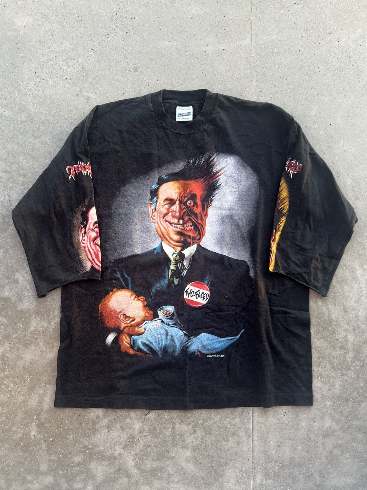 Band Tees Tankard vintage tee two faced album cover 90s Size US XL / EU 56 / 4 - 1 Thumbnail