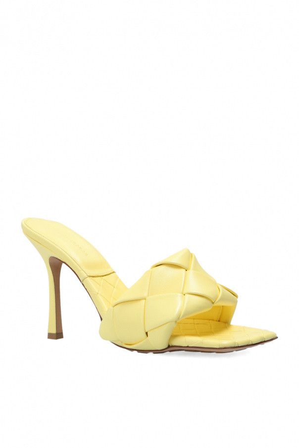 Bottega Veneta o1loc1c0824 608854 Lido Mules in Light Yellow Size US 5 / IT 35 - 5 Thumbnail