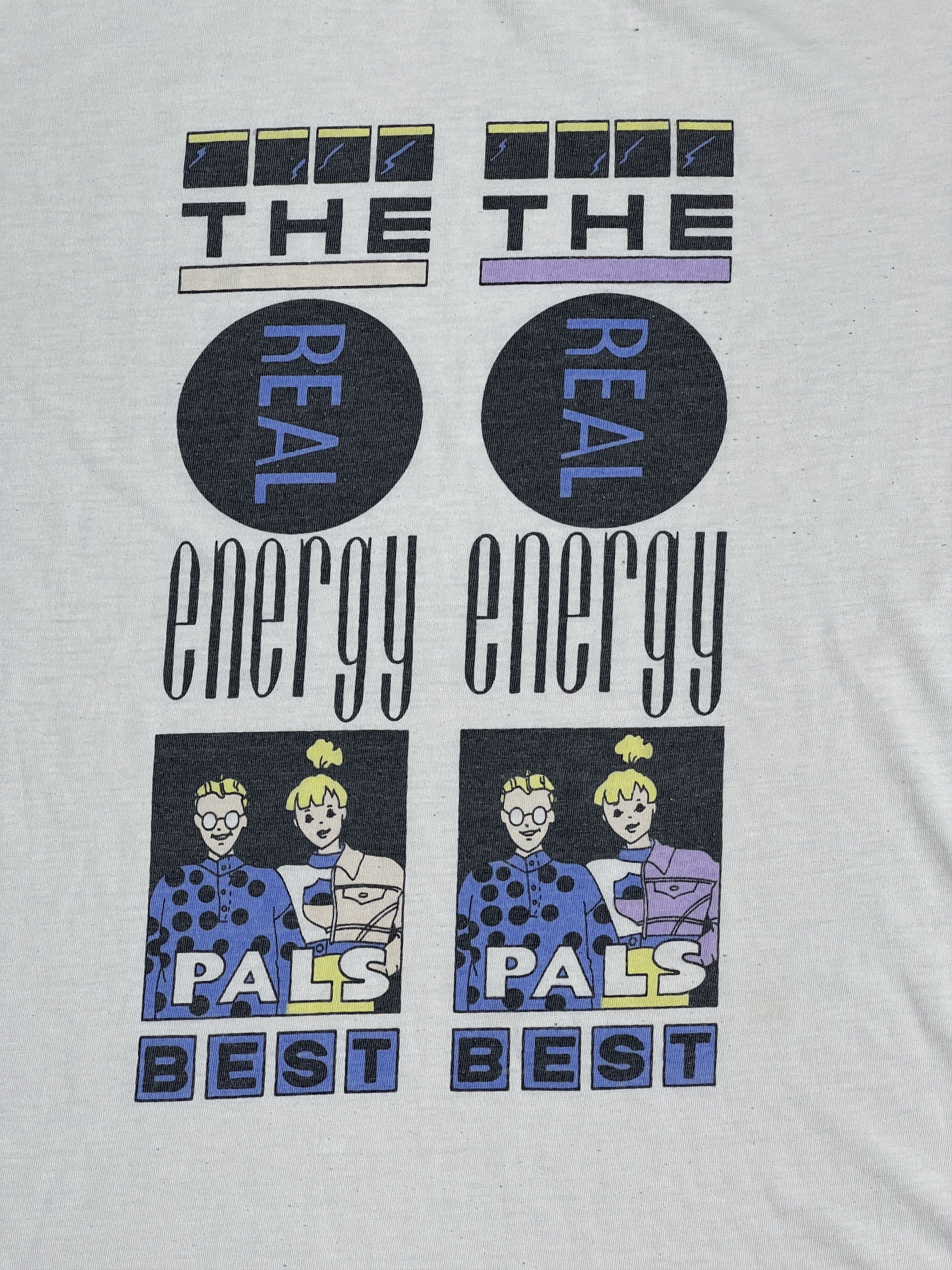 Vintage Vintage 80s The Real Energy Promo Tee (M) GTME215 Size US XL / EU 56 / 4 - 2 Thumbnail