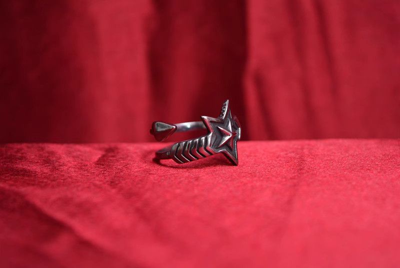 Jewelry Star Hip-hop Jewelry Rings Open Size Chrome Ring (Size 7-13) Size ONE SIZE - 3 Thumbnail