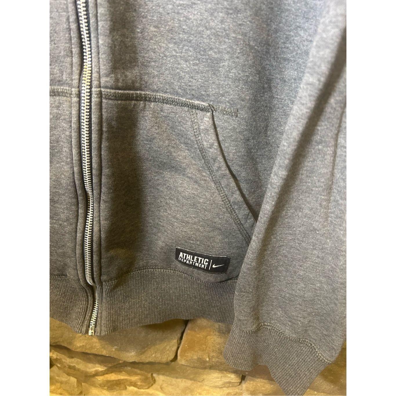 Nike Vintage Y2K, Nike athletics zip up jacket gray very cool Size US XL / EU 56 / 4 - 3 Thumbnail