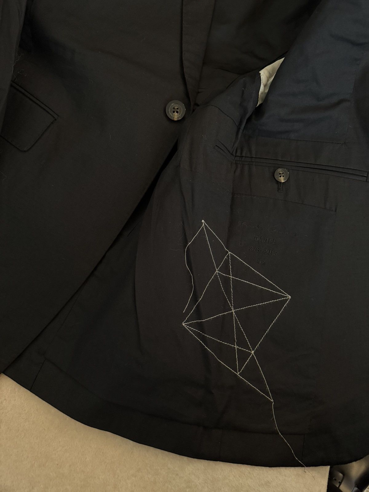 Rick Owens SS19 Babel Ripstop Cotton Blazer Sz52 Size 52R - 3 Thumbnail