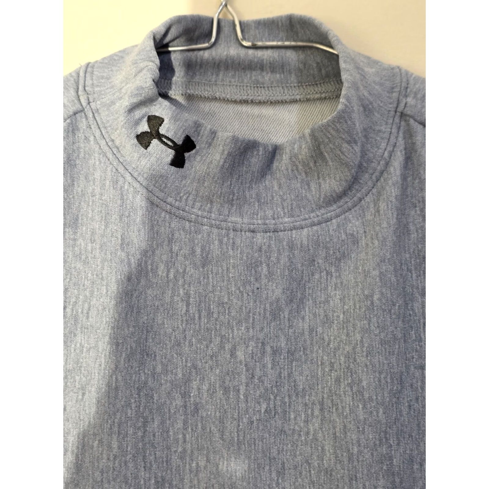 Under Armour Under Armour Shirt Women's M Blue Nylon Long Sleeve Mock Neck Pullover Activewear Running & Jogging Women’s Regular Fit Comfort Solid Size M / US 6-8 / IT 42-44 - 5 Thumbnail