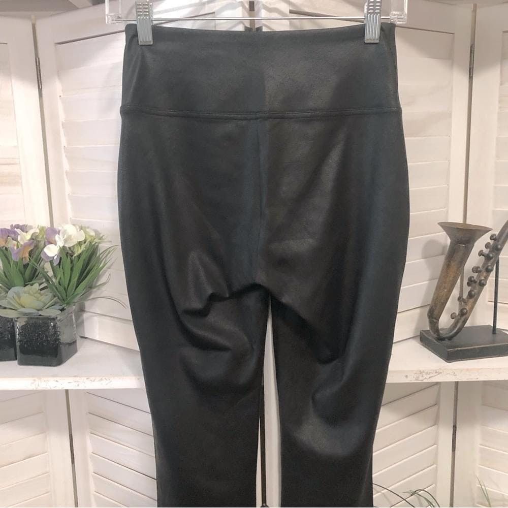Nine West NWOT Nine West leather look shiny black leggings sz S Size 28" / US 6 / IT 42 - 2 Thumbnail