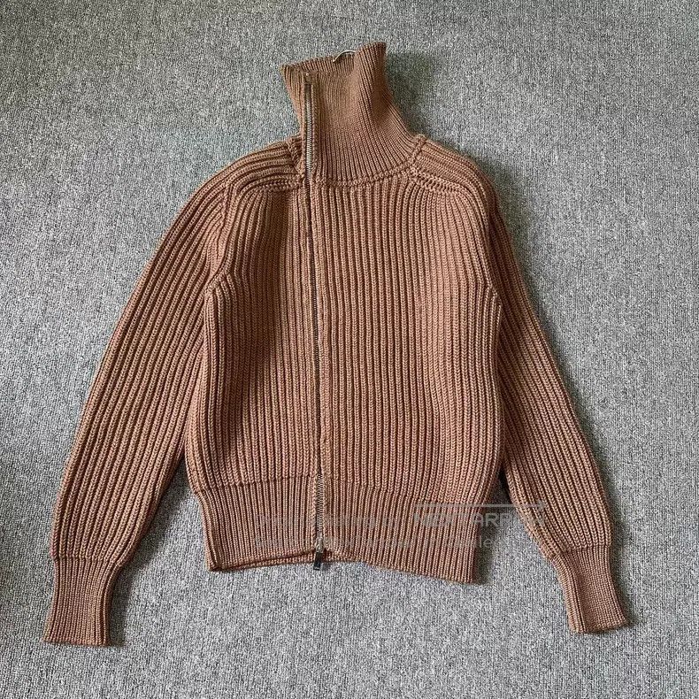 Dior Dior 19fw brown pure wool high-neck zipper jacket Size US XL / EU 56 / 4 - 3 Thumbnail