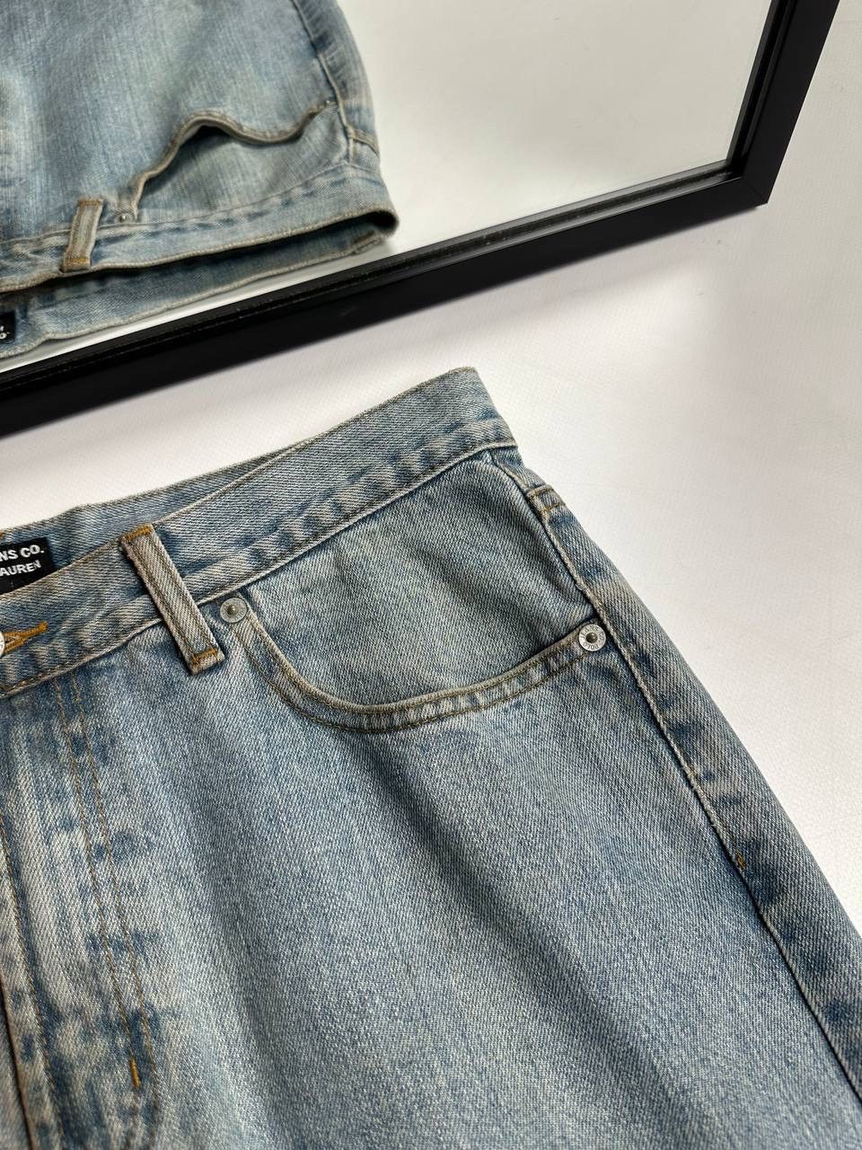 Polo Ralph Lauren Vintage Polo Ralph Lauren Washed Dirty Baggy Jeans USA Size US 34 / EU 50 - 13 Thumbnail