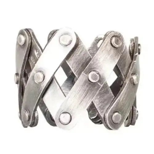 Sterling Silver Sterling Silver Horseshoe Nail Adjustable Ring Size ONE SIZE - 1 Thumbnail