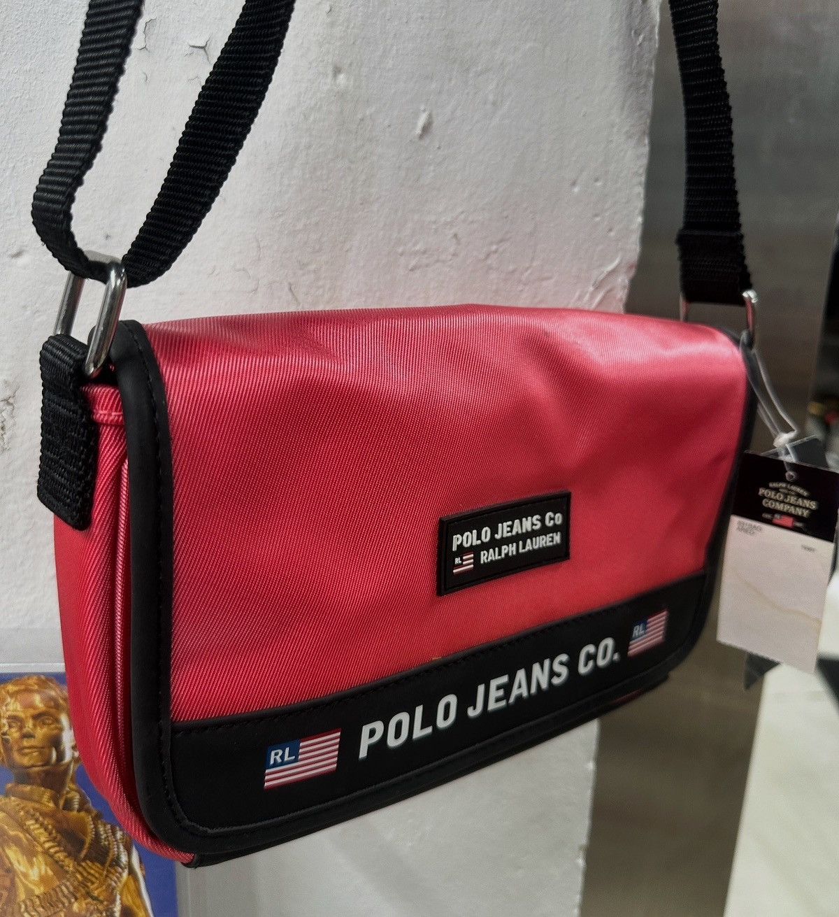 Polo Ralph Lauren × Vintage 90S POLO JEANS BAG Size ONE SIZE - 6 Thumbnail