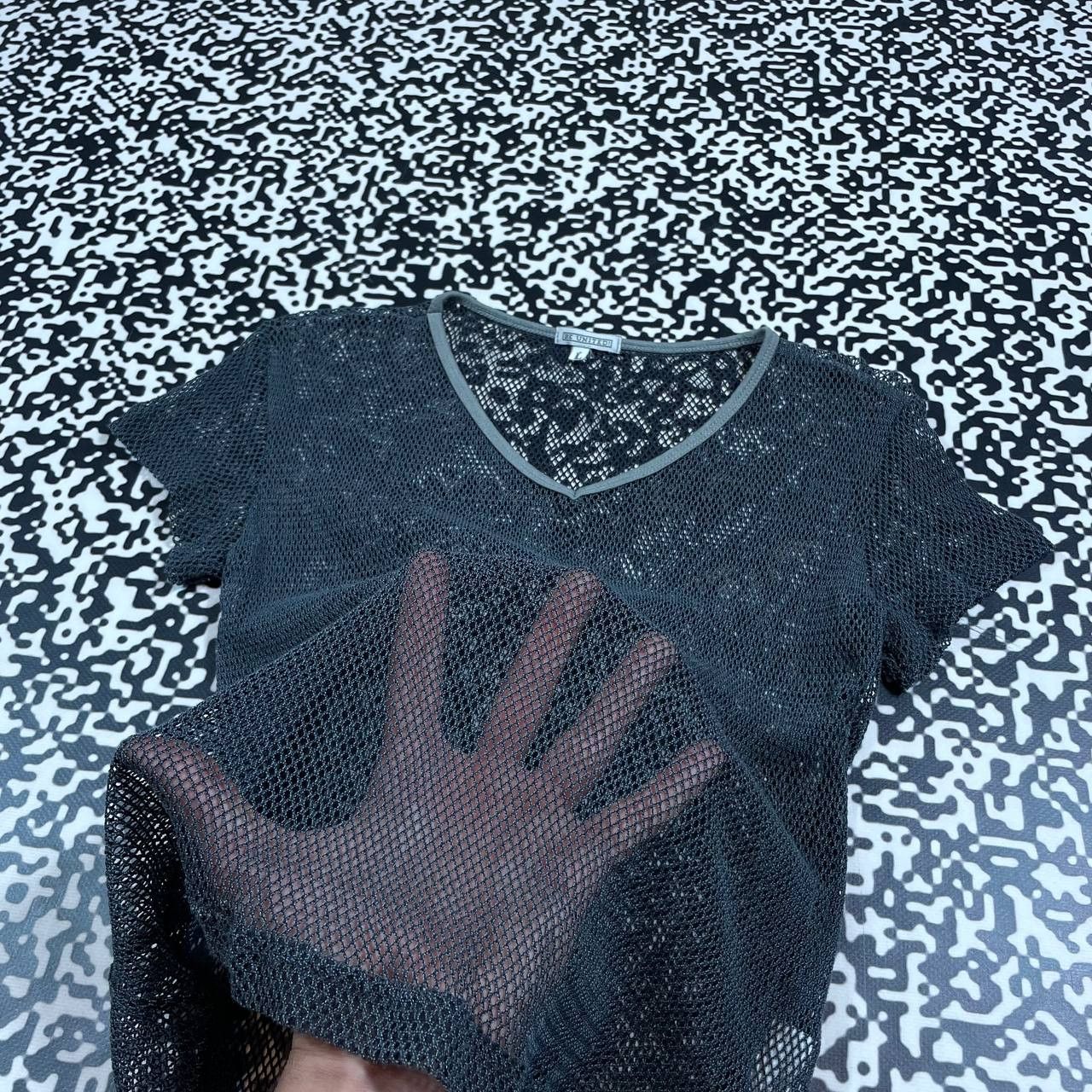 Japanese Brand Vintage Y2K Japanese Mesh Retro T-shirt Avant Garde Style Size M / US 6-8 / IT 42-44 - 9 Thumbnail