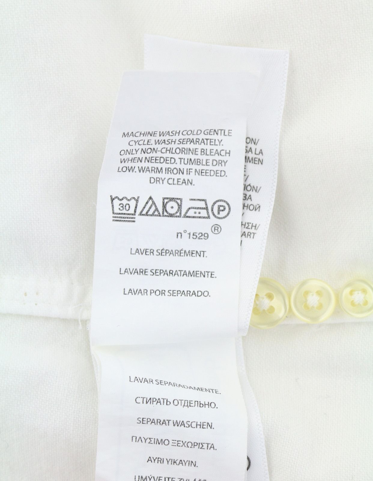 Ralph Lauren CORE REPLEN M White Button-Down Neck Slim Fit 87023 Size US M / EU 48-50 / 2 - 12 Thumbnail