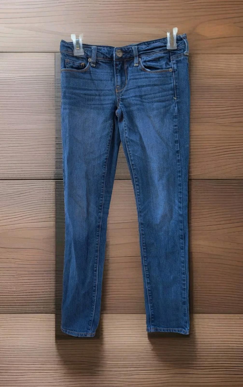 American Eagle Outfitters American Eagle Skinny Jeans Womens Size 0 Stretch Short Blue Size 25" / US 0 / IT 36 - 1 Thumbnail