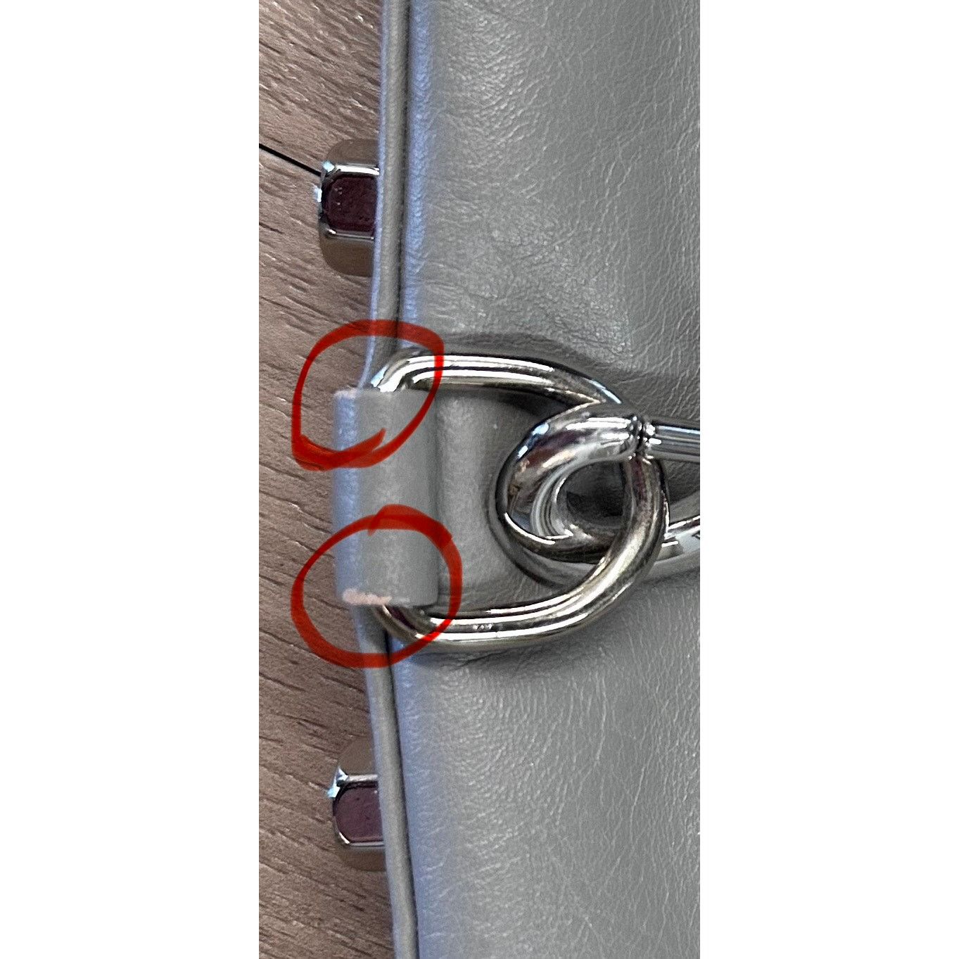 Rebecca Minkoff Rebecca Minkoff Gray Mini-Mac Bag w/Silver Chain & Hardware Size ONE SIZE - 7 Thumbnail