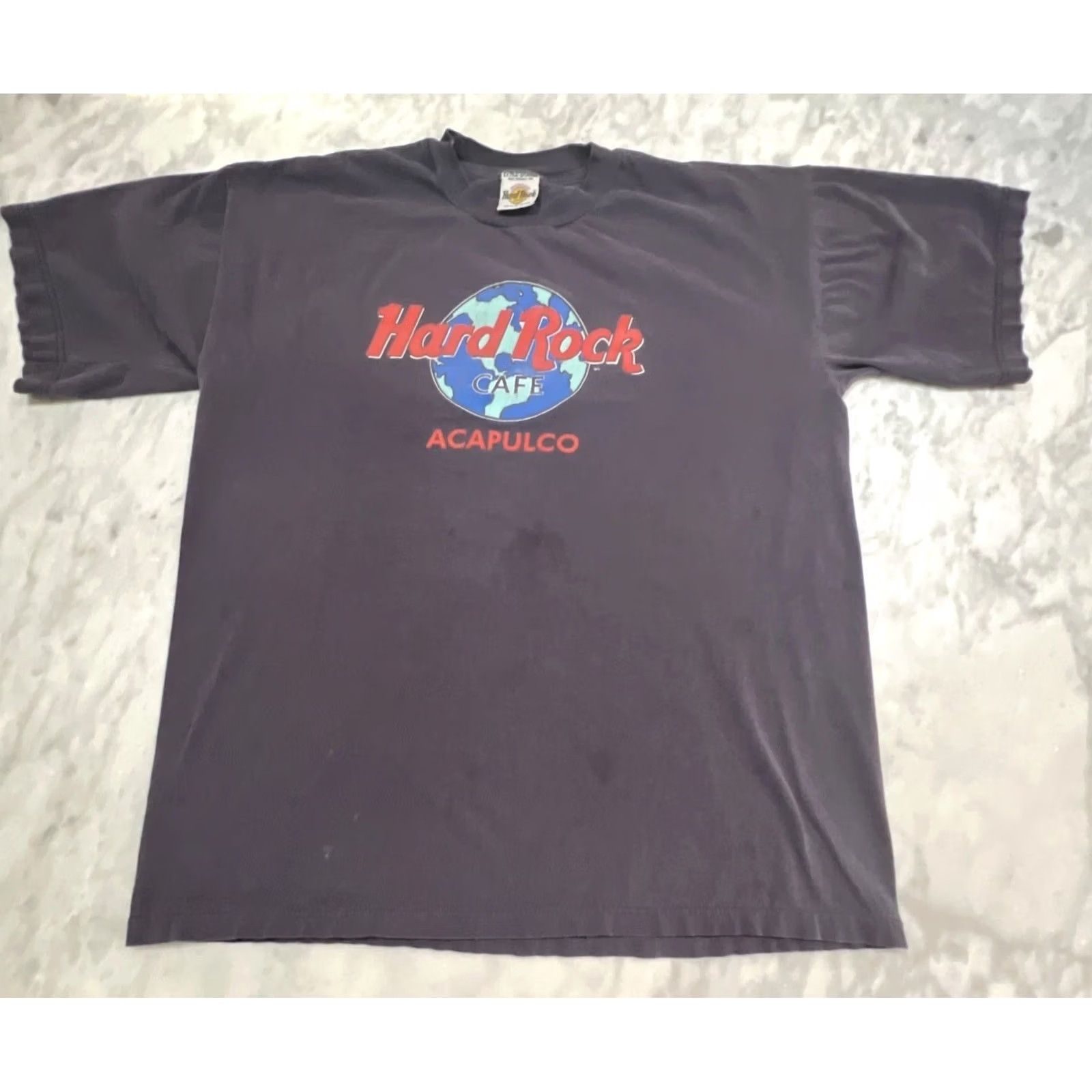 Hard Rock Cafe VINTAGE Hard Rock Cafe Acapulco T Shirt XL Short Sleeve Black Cotton 1990s Mens Size US XL / EU 56 / 4 - 3 Thumbnail
