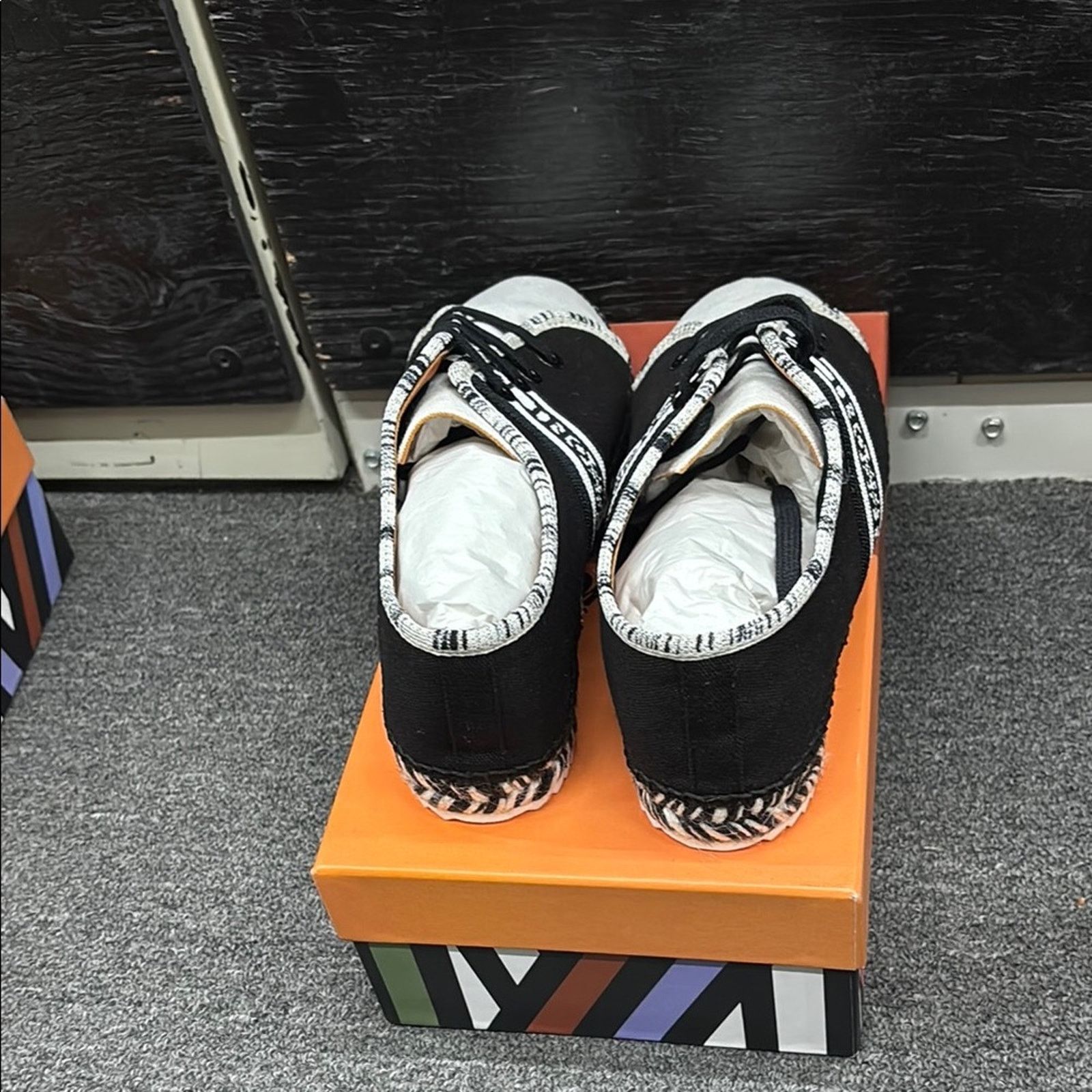 Missoni NWT Missoni Men's Black White Sneaker Shoes Size 41 US 11 Size US 11 / EU 44 - 3 Thumbnail