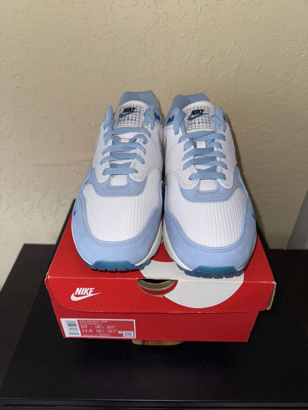 Nike Nike Air Max 1 PRM “Blueprint” Size US 10 / EU 43 - 3 Thumbnail