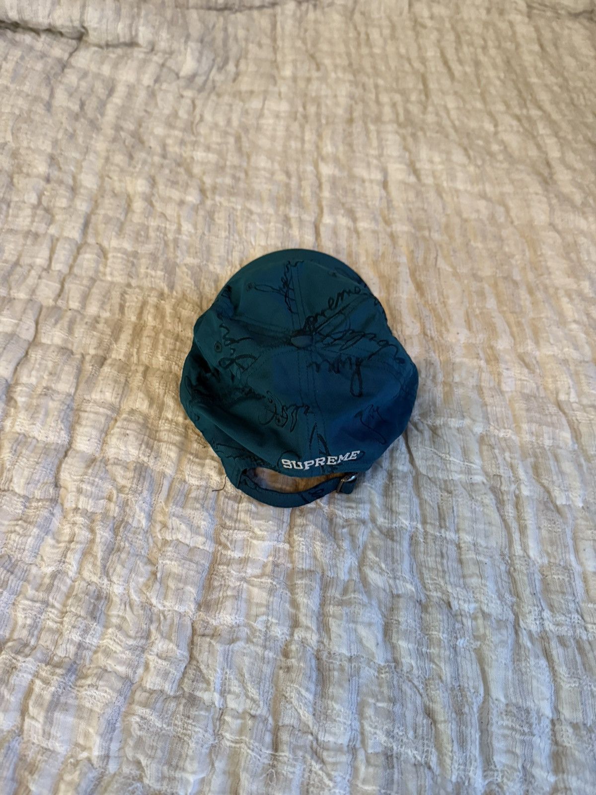 Supreme Supreme Script Logos 6-Panel Hat Teal FW20 Size ONE SIZE - 2 Thumbnail