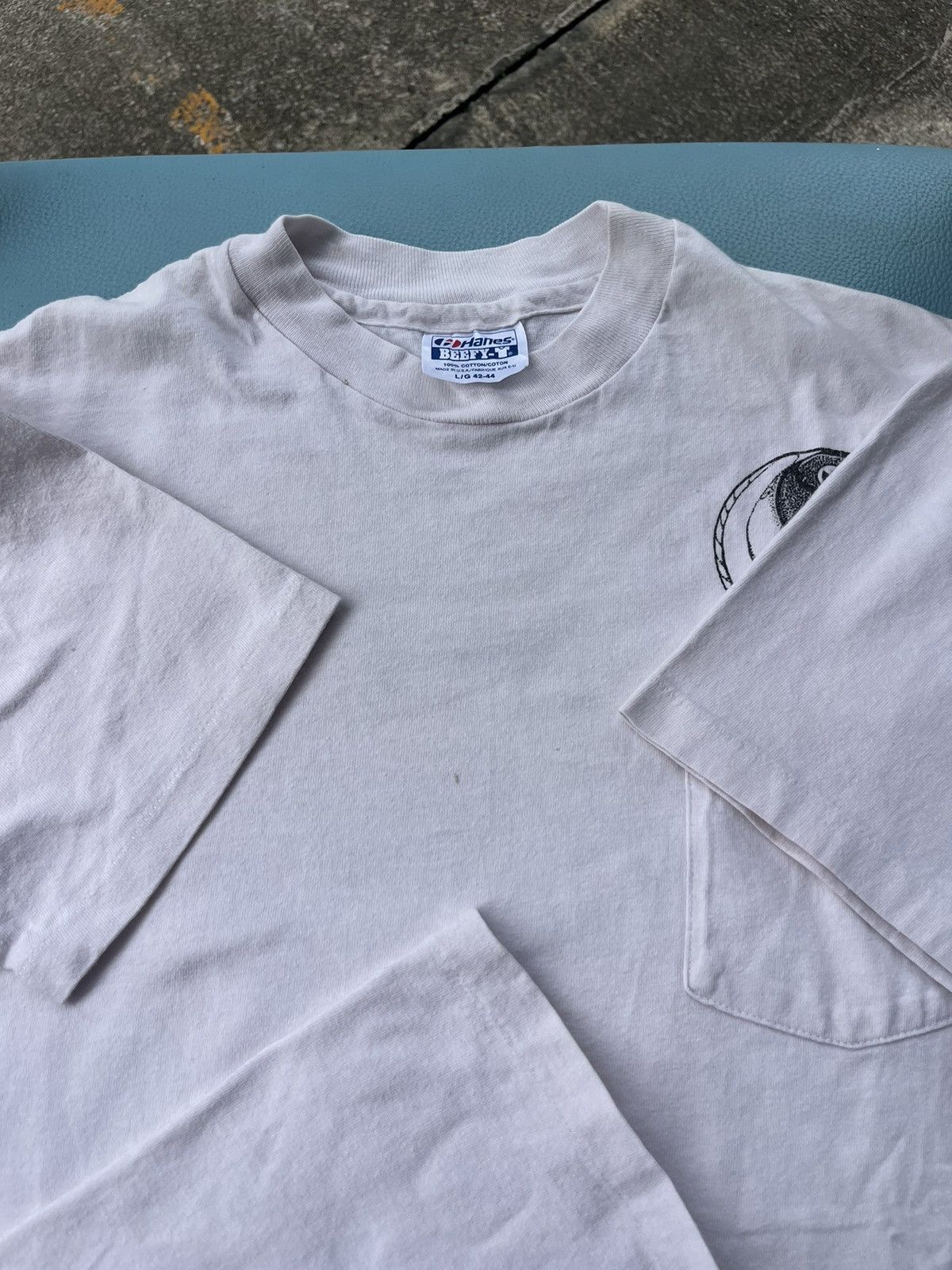 Vintage Vintage Yin Yang Marilee 1991’s Artwork Pocket Tshirt Size US L / EU 52-54 / 3 - 7 Thumbnail