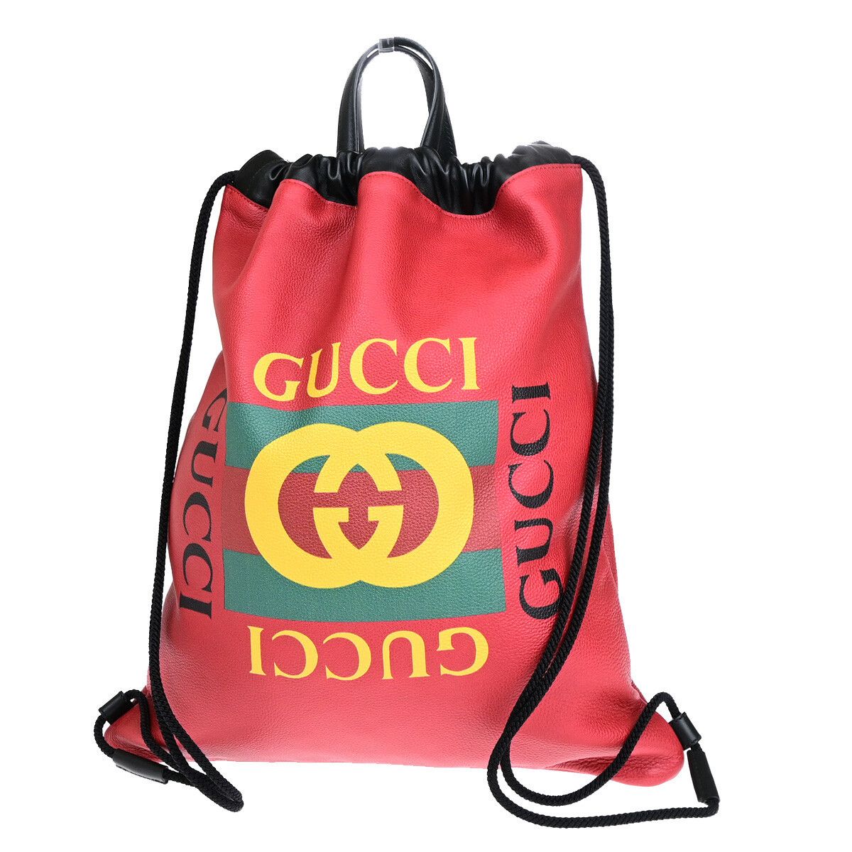 Gucci Gucci GG Marmont Drawstring Backpack Matelasse Leather Size ONE SIZE - 1 Thumbnail