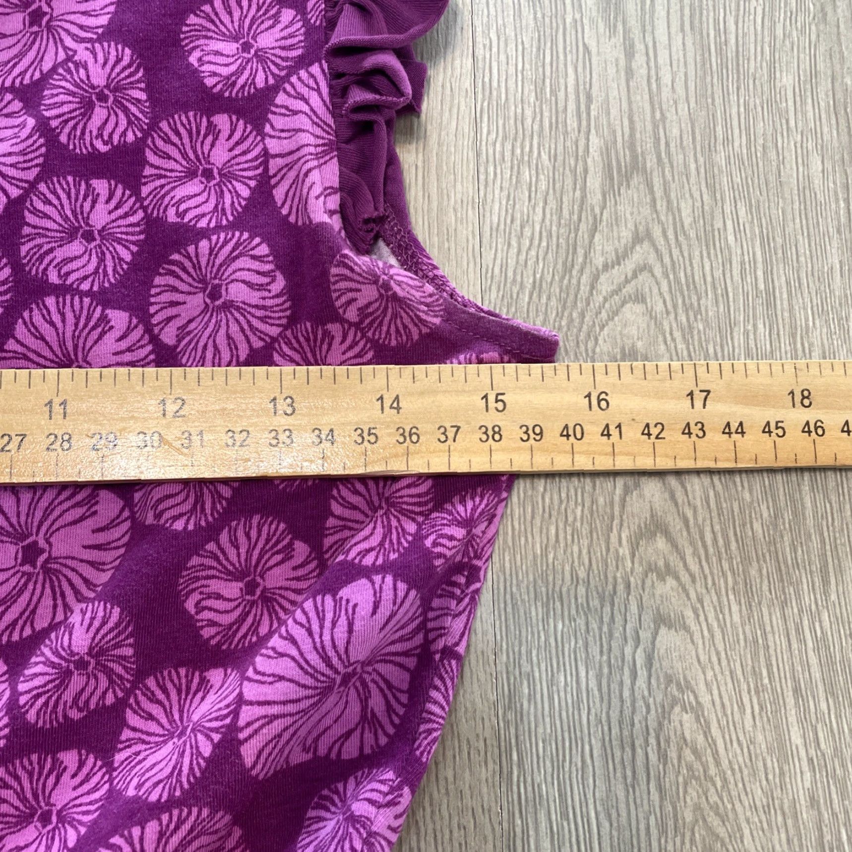 Vintage VINTAGE Matilda Jane Floral Dress Womens Small Sleeveless Jersey Fit & Flare Purple Casual Size S / US 4 / IT 40 - 5 Thumbnail