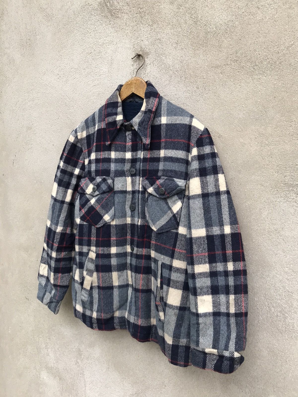 Sears × Vintage RARE Vintage 70s Sears Wool Button Up jacket Size US M / EU 48-50 / 2 - 2 Thumbnail