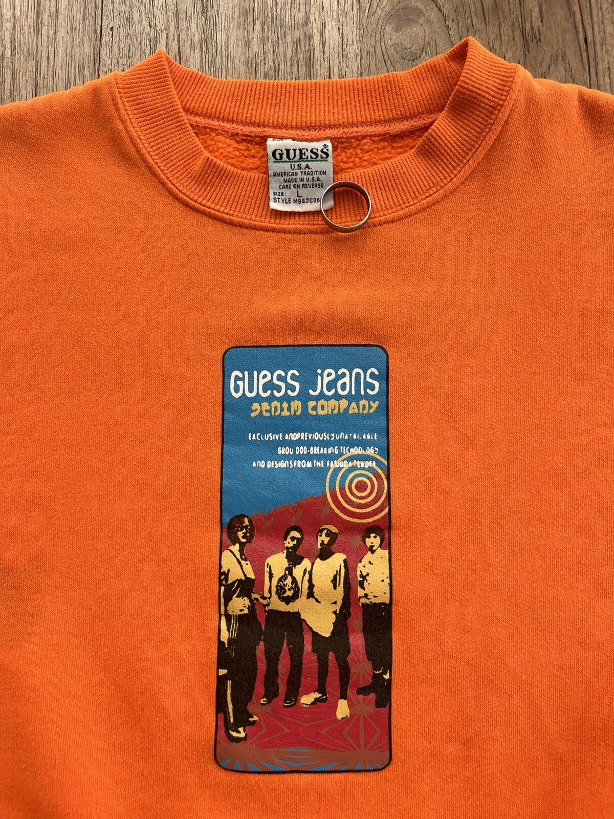 Guess × Vintage Vintage GUESS JEANS Denim Company 90’s Sweater Shirt Size US L / EU 52-54 / 3 - 5 Thumbnail