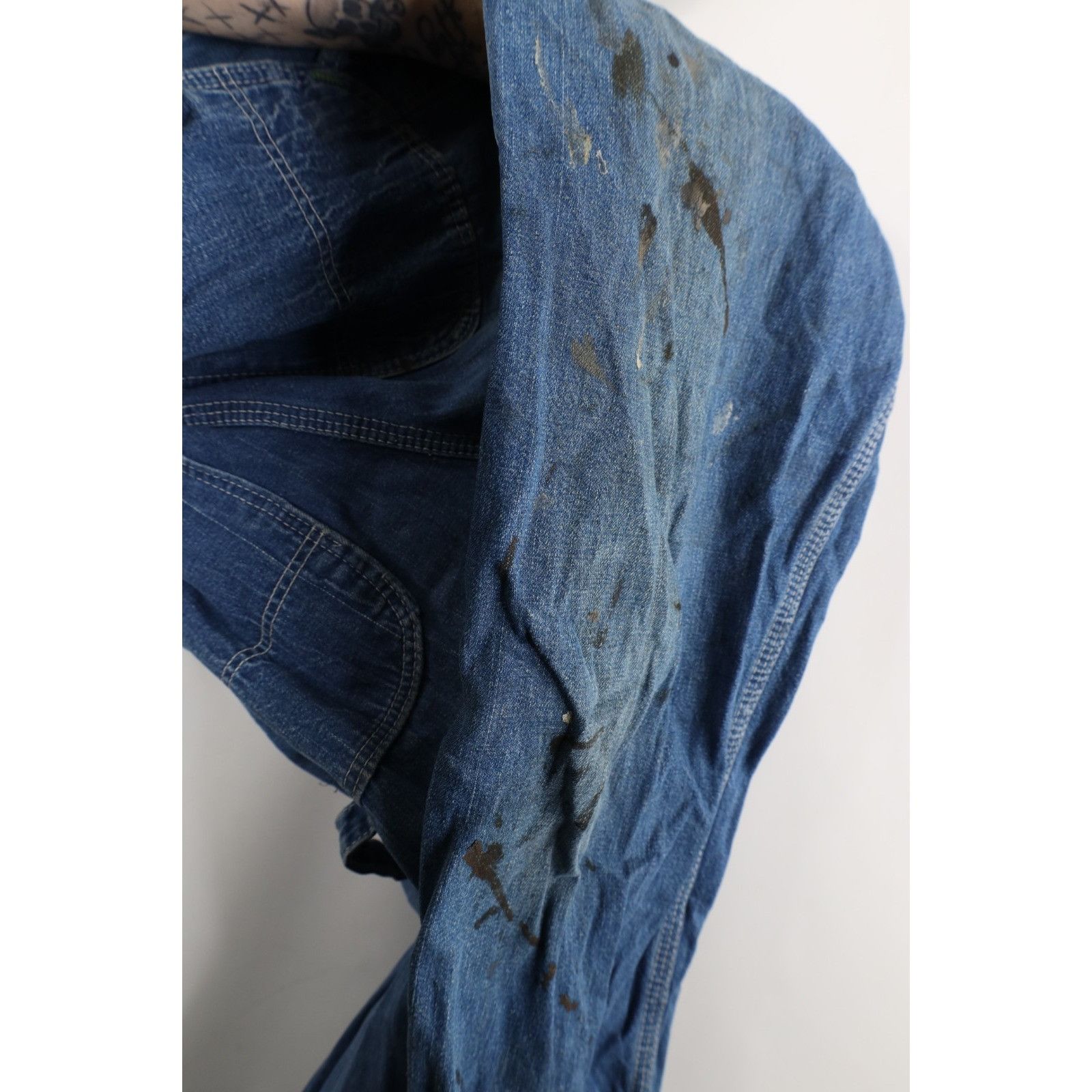 Vintage Vintage 50s 60s Streetwear Distressed Sanforized Overalls Size 27" / US 4 / IT 40 - 11 Thumbnail