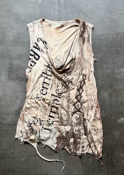 Other NNNC Distressed Drawstring Print Vest Size US XS / EU 42 / 0 - 1 Thumbnail