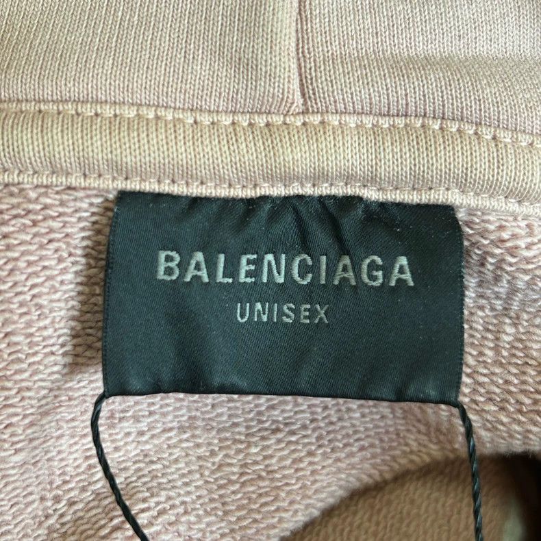 Balenciaga Balenciaga Pale Pink Embroidered Coke Waves Hoodie Hoodie Size US M / EU 48-50 / 2 - 3 Thumbnail