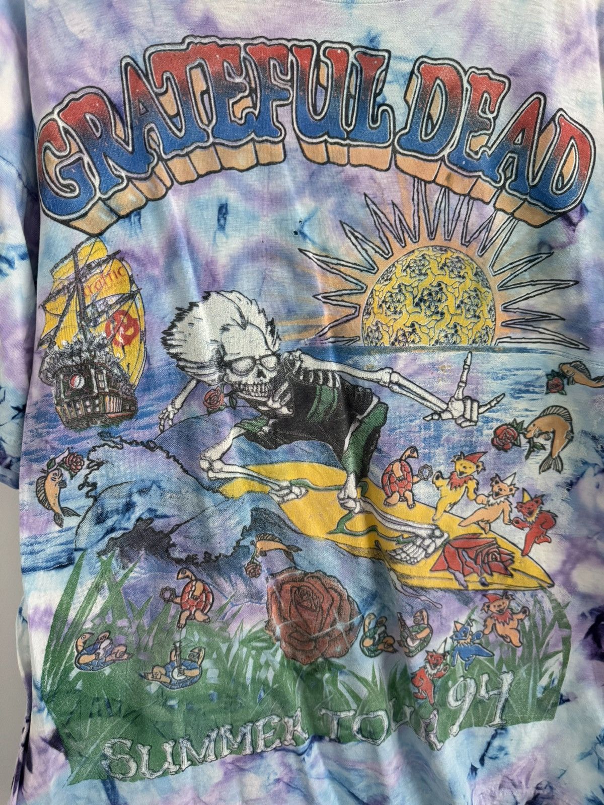 Vintage Vintage Grateful Dead Summer Tour 94 Tie Dye Tee Size XL Size US L / EU 52-54 / 3 - 3 Thumbnail