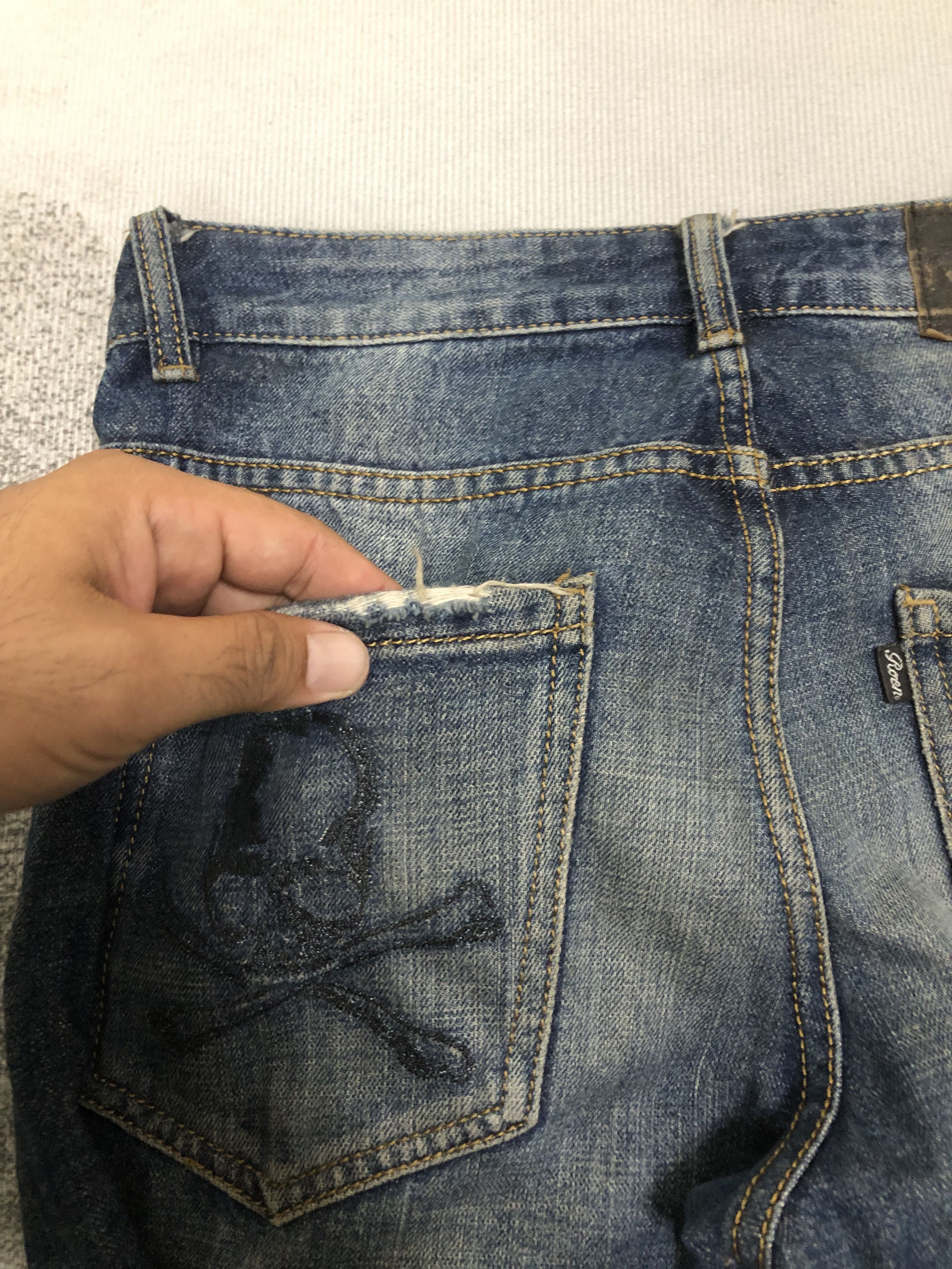 Japanese Brand Roen skull punk studed distresseed japanese brand jeans Size US 30 / EU 46 - 17 Thumbnail
