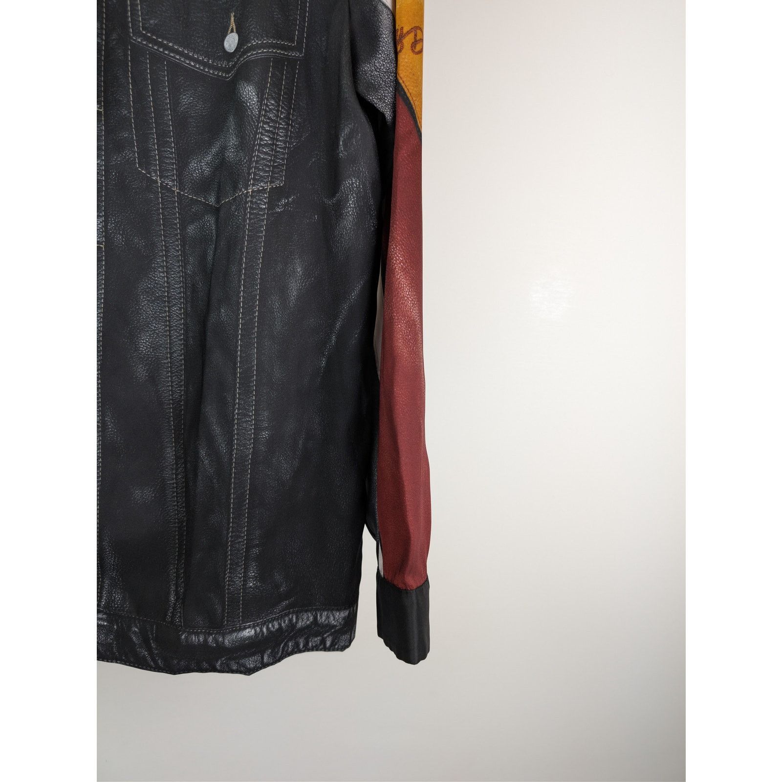 Diesel o1rshd1 S-Gilliam Biker-Jacket Effect Shirt in Black Size US L / EU 52-54 / 3 - 5 Thumbnail