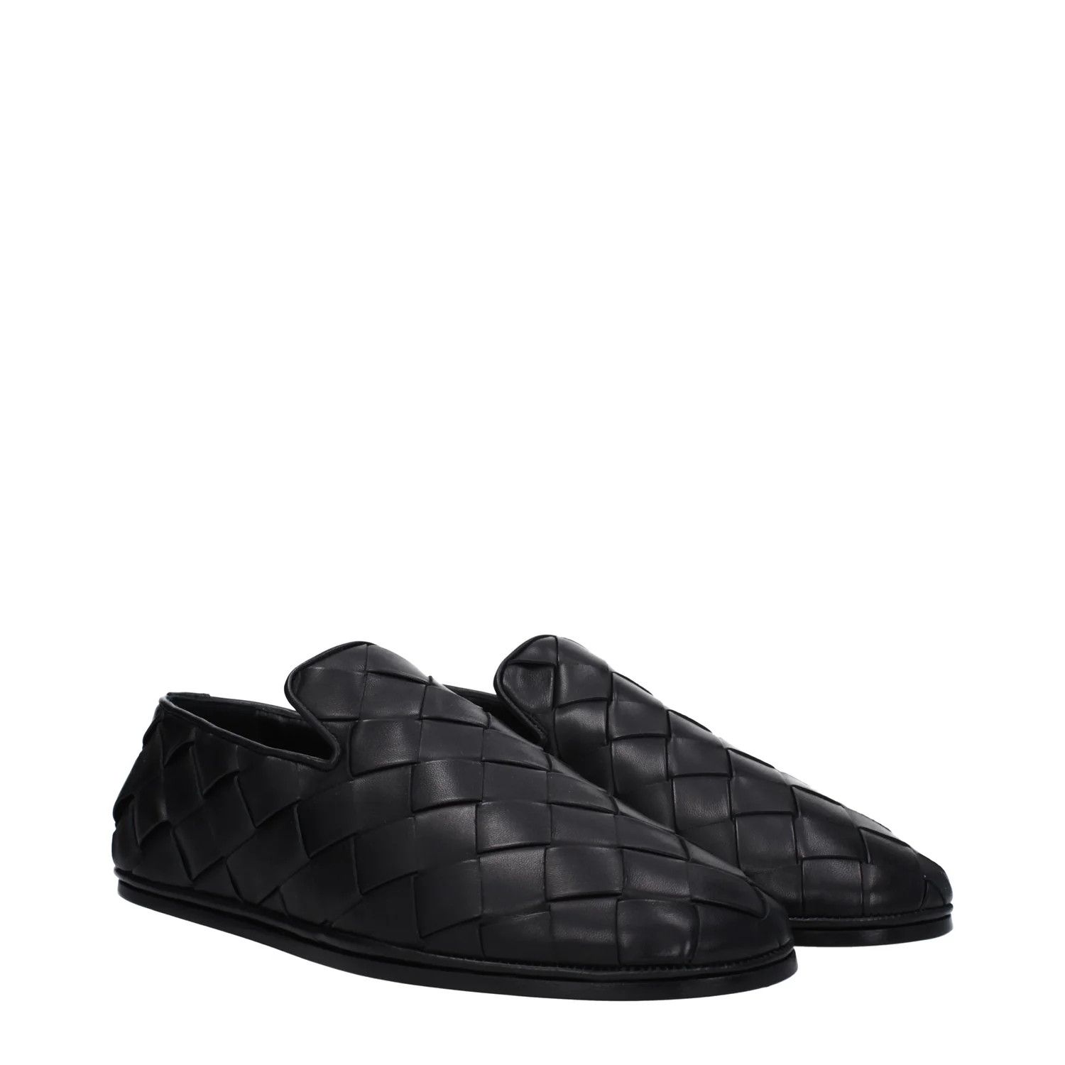 Bottega Veneta ob1o1e0325 Leather Slip Ons in Black Size US 7 / EU 40 - 2 Thumbnail