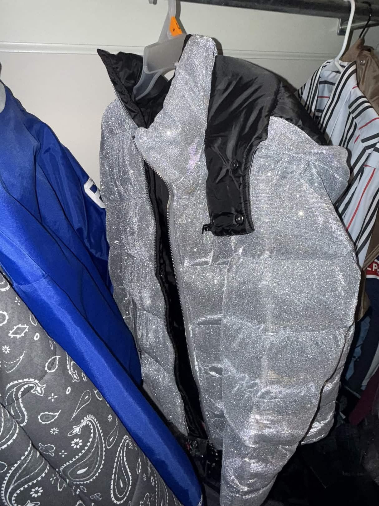 Other Custom Sparkly Gray Puffer Size US L / EU 52-54 / 3 - 3 Thumbnail