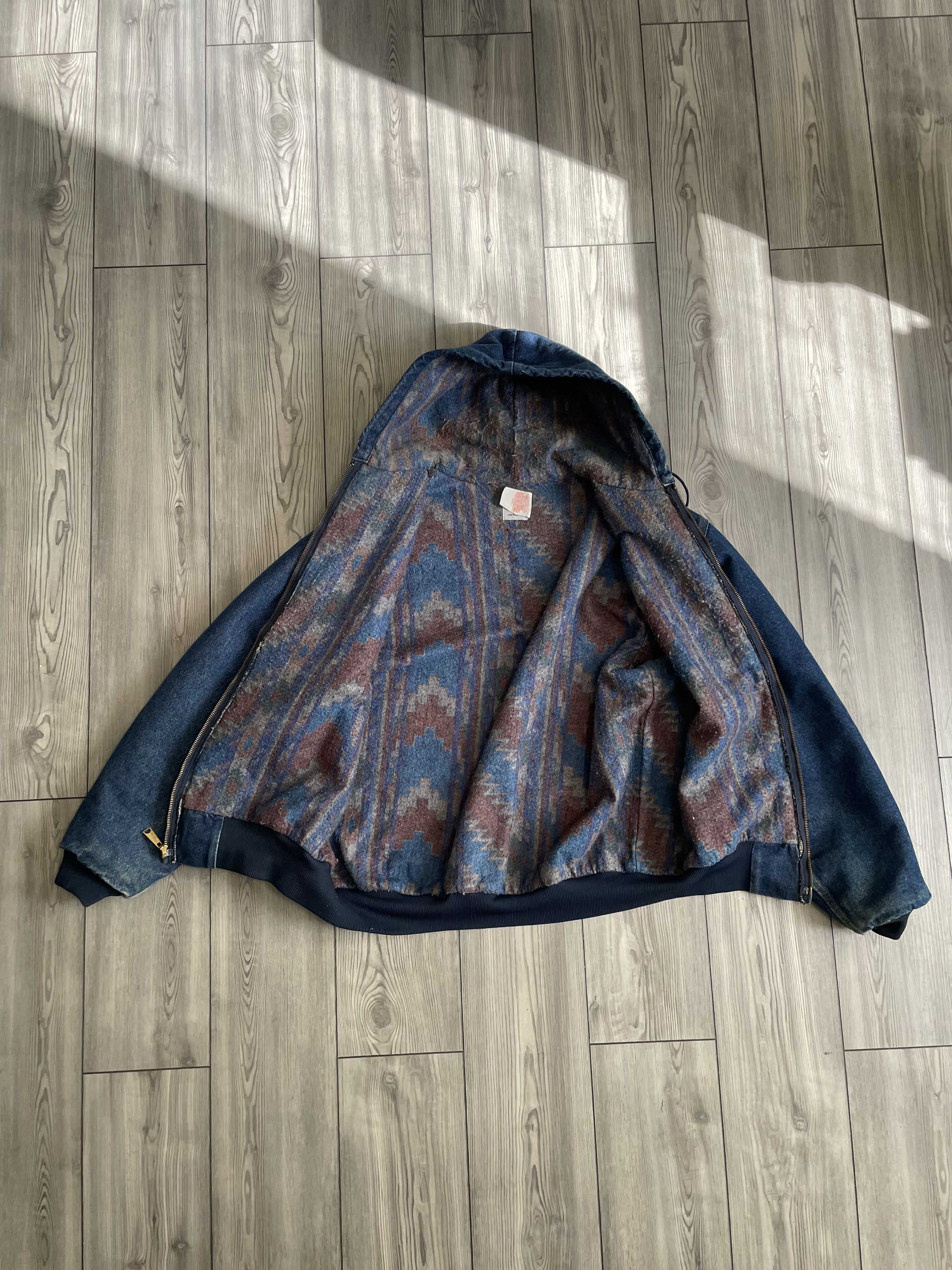 ジャケット・アウター Carhartt Active jacket Good fade denim Carhartt WIP OG Active Jacket - Denim (Winter) | Blue (stone