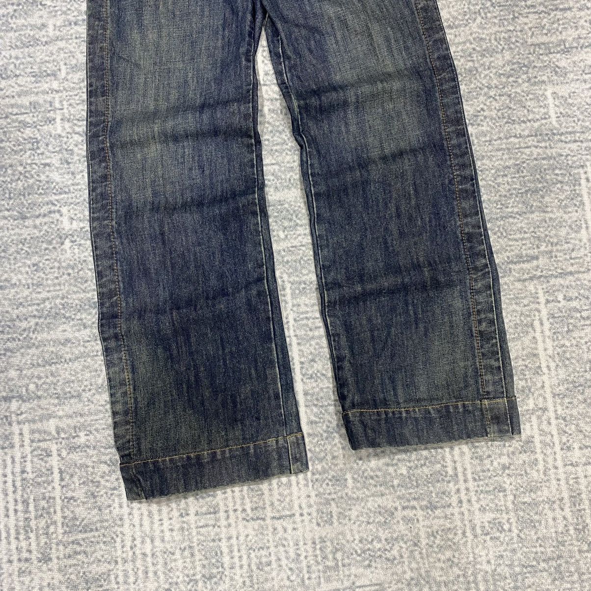Calvin Klein × Vintage Sick☠️ CK Utility Baker Pants Jeans Loose 80s Size US 32 / EU 48 - 3 Thumbnail