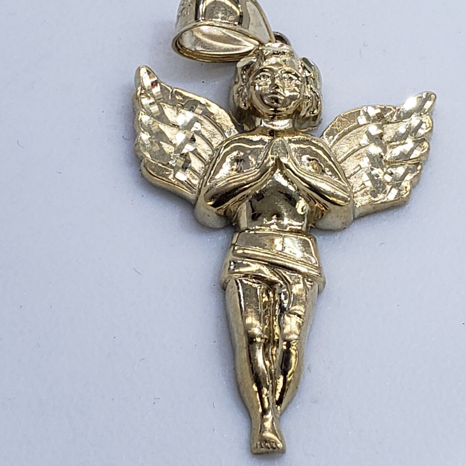 & Other Stories Big Real 10k Gold praying Angel Pendant Charm Size ONE SIZE - 12 Thumbnail