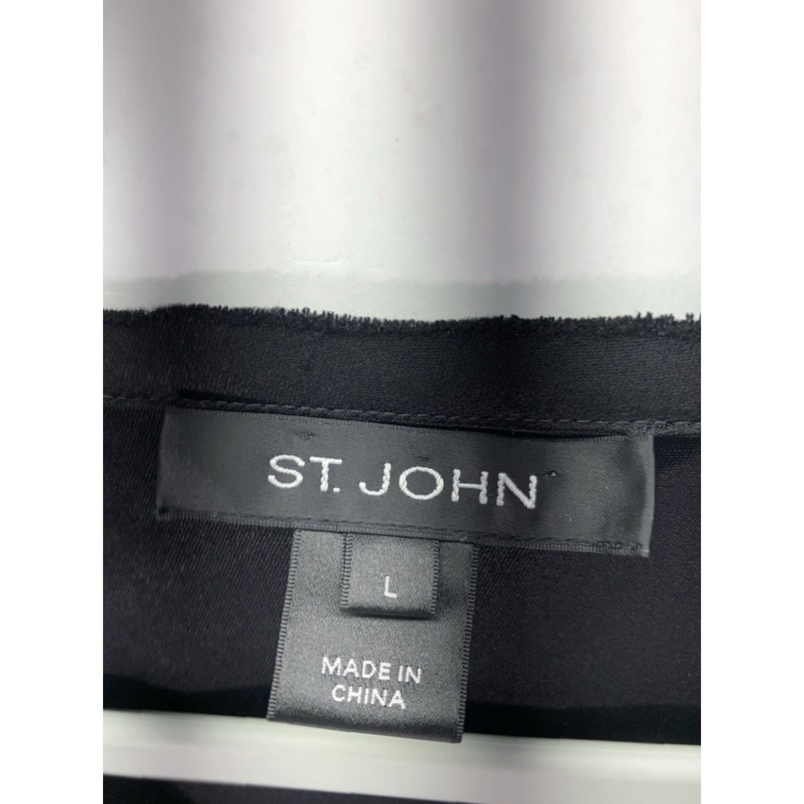 Vintage St John Tank Shirt Women Size Large Black Sleeveless Pullover Triacetate Stretch Size L / US 10 / IT 46 - 4 Thumbnail