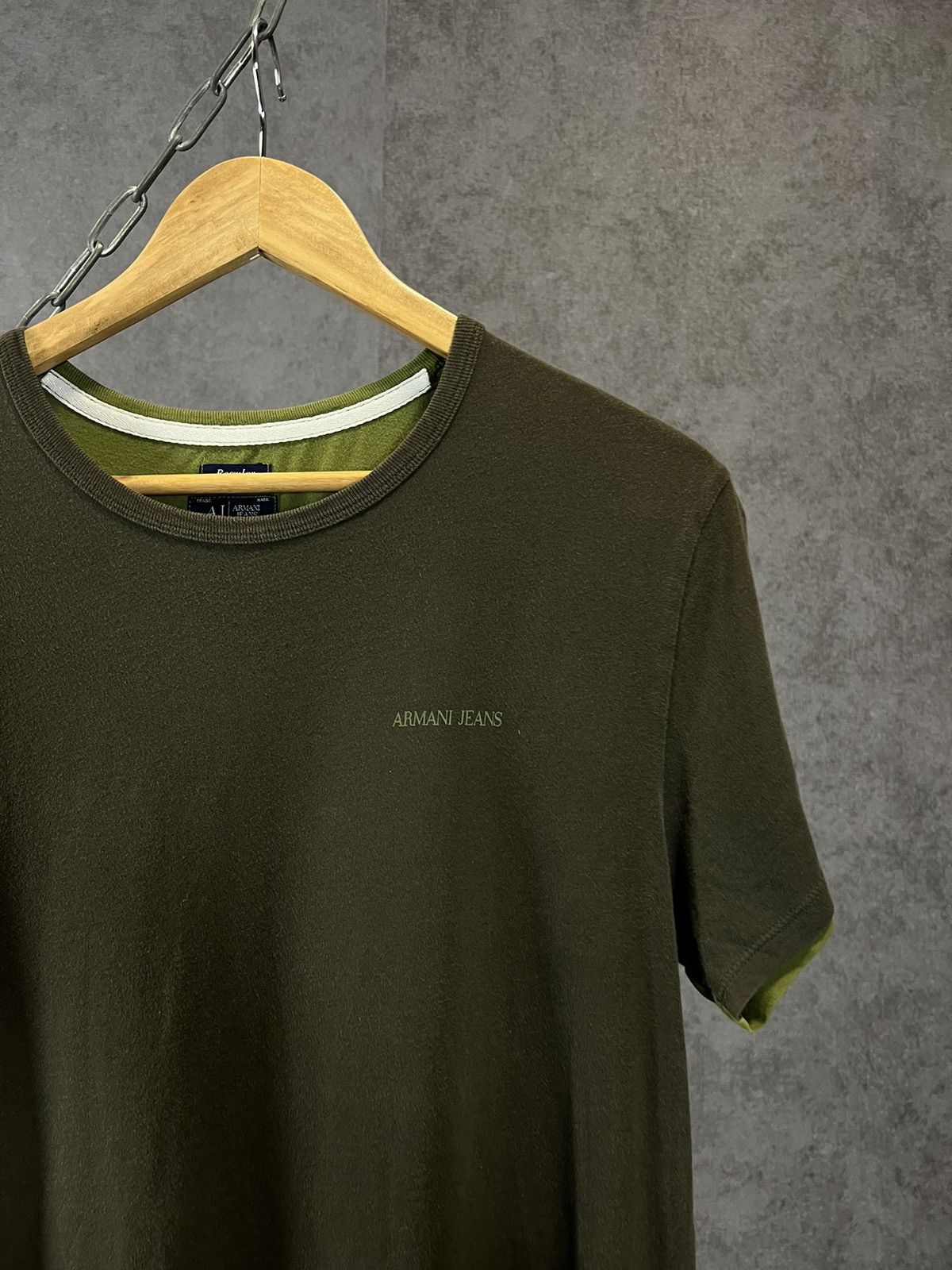 Armani Armani Jeans designer vintage big logo tee Size US M / EU 48-50 / 2 - 3 Thumbnail