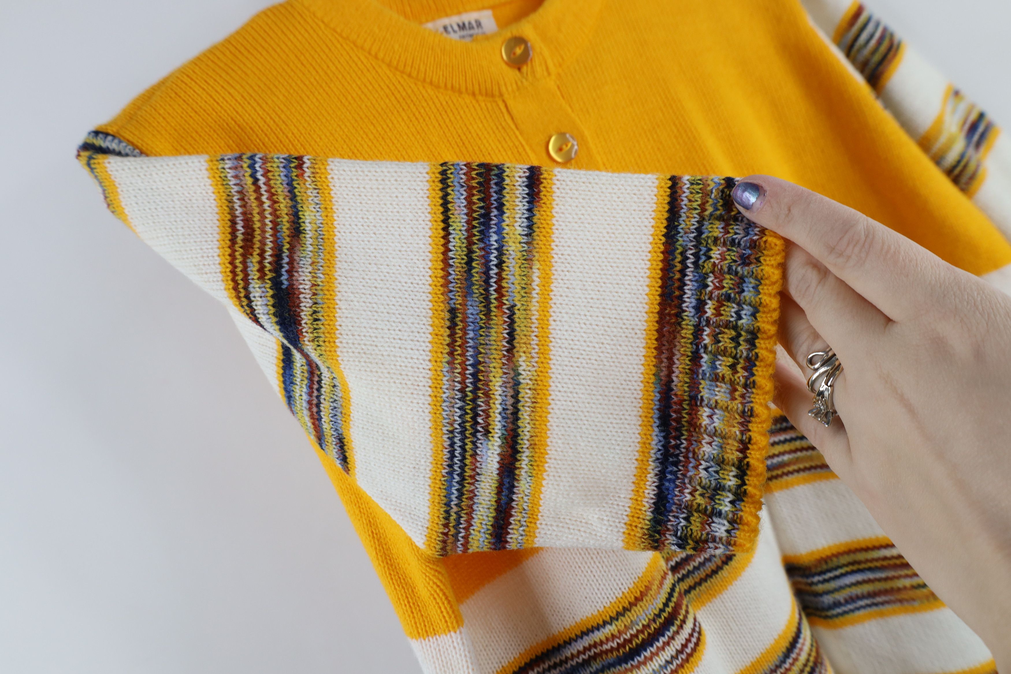 Vintage Vintage 50s 60s Streetwear Short Sleeve Henley Sweater USA Size M / US 6-8 / IT 42-44 - 5 Thumbnail