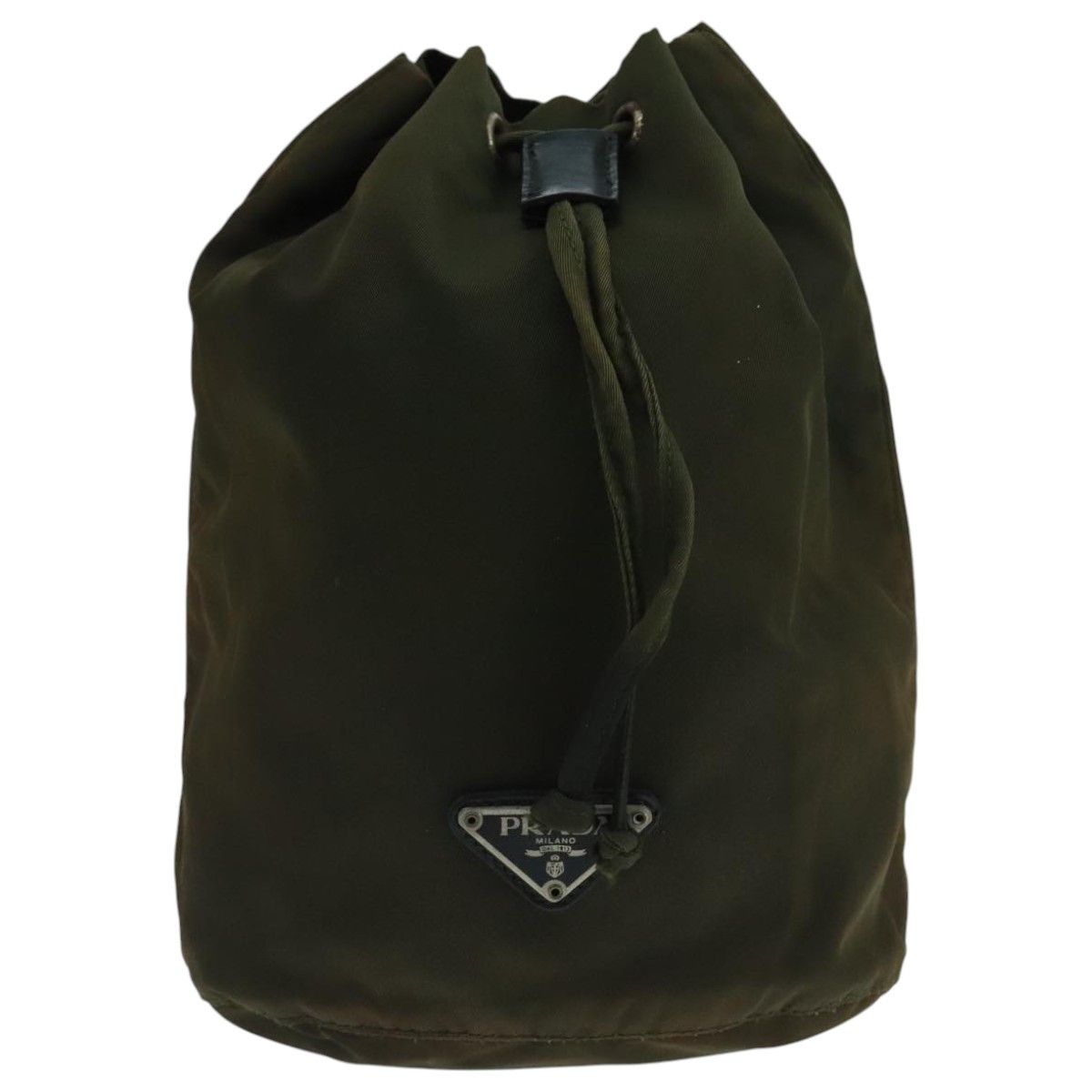 Prada Tessuto Khaki Synthetic Clutch Bag (Pre-Owned) Size ONE SIZE - 1 Thumbnail